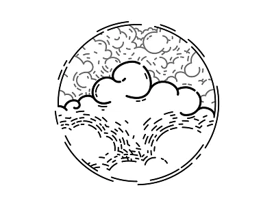 Judas II cloud engraving icon logo