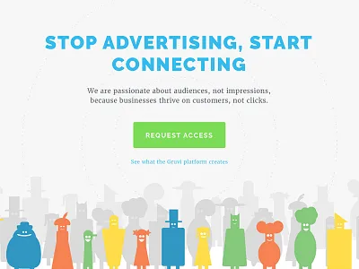 New Gruvi website header