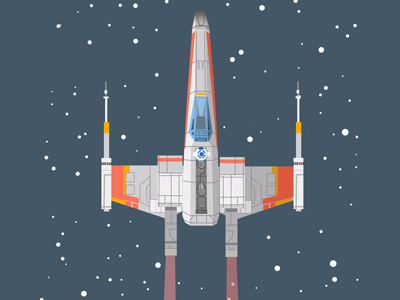 x wing character design illustration star wars