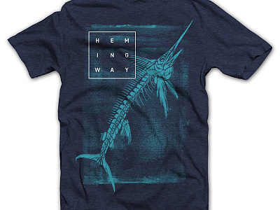 Marlin Bones Shirt apparel bones hemingway marlin merch punk rock screen printing shirt skeleton swordfish