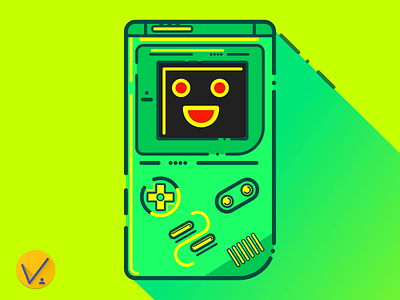Vector Gameboy #3 console design gameboy graphic design inkscape pokemon vector