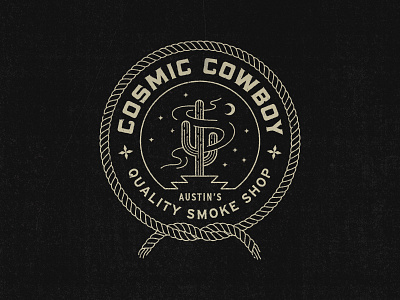 Cosmic Cowboy Badge badge cowboy space