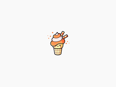 Soft Serve Lady cream creemee cute dairy ice illustration milk serve soft vector whippy