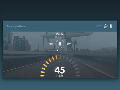 DailyUI #034 - Car Interface dailyui dailyui34