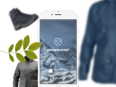 globetrotter - redesign + startscreen brand branding clothes corporate globetrotter slide slider ui user interface ux