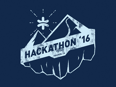 Hackathon T-Shirt california distressed hackathon illustration tahoe truckee tshirt