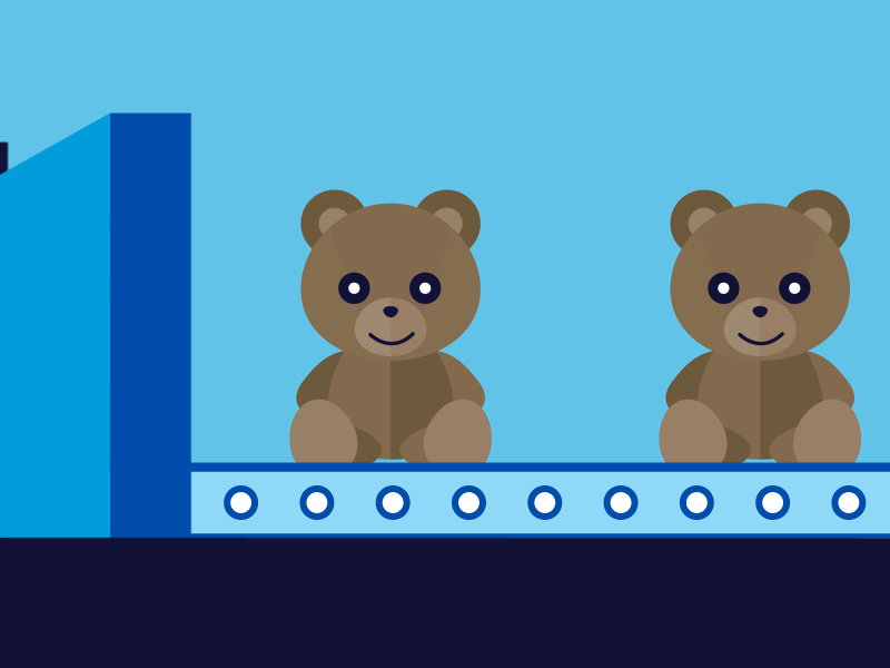 Bear Factory animation bear character factory illustration rhino urban vt