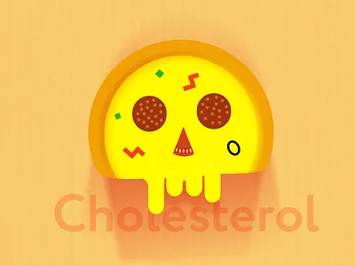 Cholesterol food health pizza