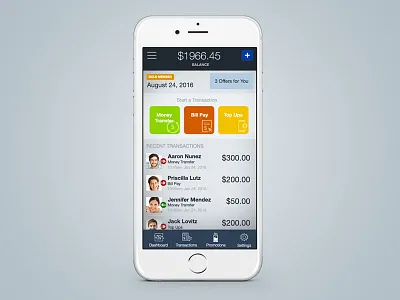Financial Mobile App Concept app design bank banking financial mobile app money money transfer numbers