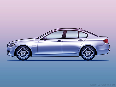 BMW 518 - infographic element auto bmw car illustration infographic vector