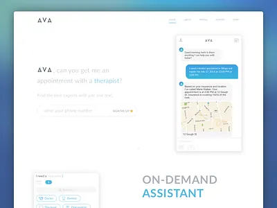 Ava App Landing Page home homepage landing landing page page waitlist