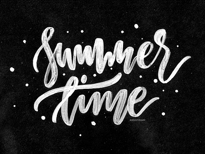 Summer Time calligraphy handlettering lettering summer summertime