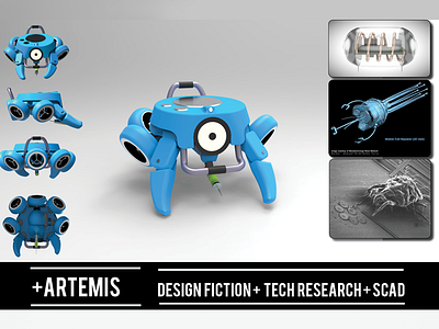 Artemis concept art futurology industrial design nano nanorobot product design solidworks tech