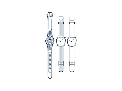 Watch icon illustration watch