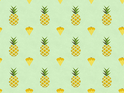 Seamless Pineapple Pattern illustration pattern pineapple seamless summer wallpaper webdesign