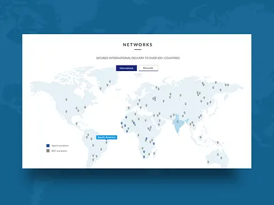 Map for Logistics Website logistics website map minimal visual design