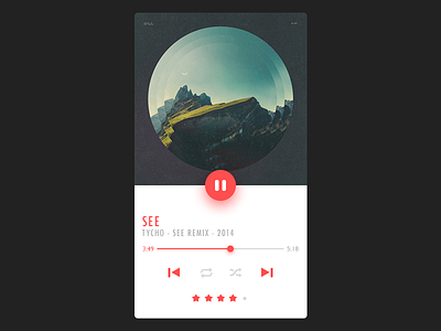 Music Player - DailyUI 009 009 audio challenge daily dailyui music player ui ux