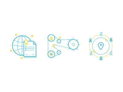 Unique Features Illustration illustration outline