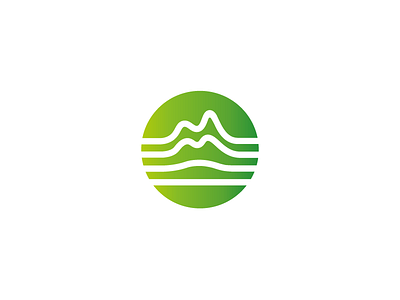 Hill/Heartbeat logo mark consultancy green heartbeat hill icon logo logo design logo mark symbol
