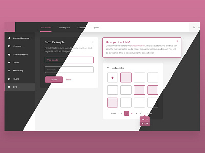 Light & Dark color scheme dashboard form interface style tile ui