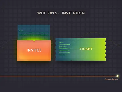 WHF 2016 INVITATION edm illustration invitation security ticket whf