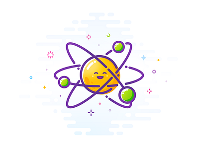 Atom atom atomy ball bit corpuscle corpuscule ellipse fraction happy inspiration inspire mbe molecule orbit particle proart prokopenko quantum shred smile