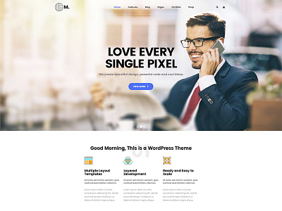 New Moring - Creative Business WordPress Theme business creative page theme web wordpress