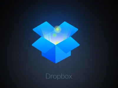 Dropbox icon realistic