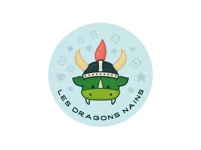 Dwarf dragons sticker dragon icon illustration sticker
