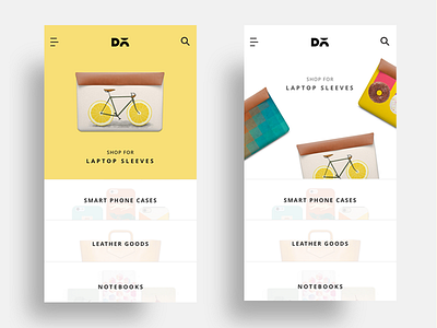 Ecommerce Landing screens concepts ecommerce landing screen minimal mobile app options ui ux