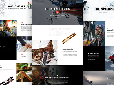 Wagner - Website Design design fitness gear grid outdoor ski snow sports ux website white winter