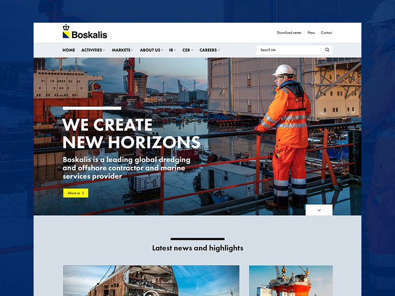 Example of We create new horizons