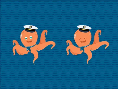 Tommy the Octopus hat illustration octopus sailor