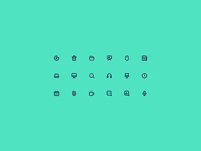 Office icons icon icons office outline set small