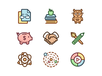 Capitalist Icon Set Sneak Peek flat icons line icons pixelbuddha set