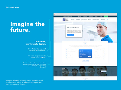 Imagine the Future. collectively made concept design future medical pitch presentation proposal redesign slide ui ux