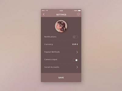 Daily UI #007 – Settings 007 app configurações daily settings ui