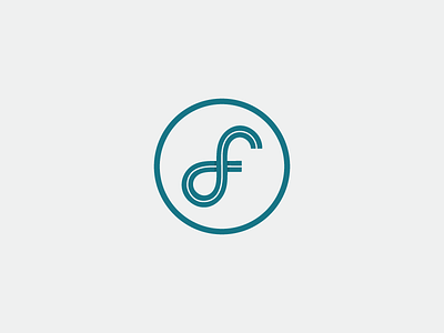 Fundastic - final logo branding f fund identity infinity logo mark