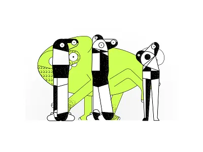 CHAMELEONX Friends illustration illustrator motion design photoshop romain loubersanes