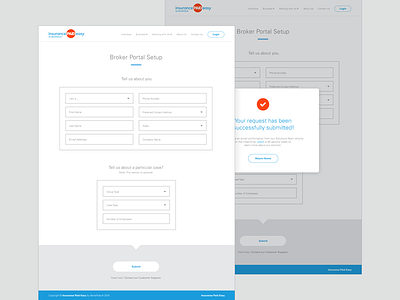 Broker Portal Setup Experience design desktop fintech layout ui univers typeface user interaction user interface