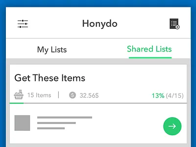Honydo The Home Screen app design commerce design full stack shopping startup ui ux