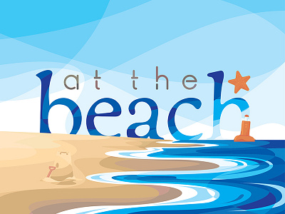 At The Beach beach buoy castle foam international ocean orange rock sand sea sky waves