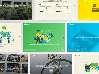 Efficiency NS Online Annual Report annual report efficiency illustration interactive ui web design