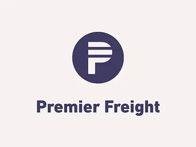 Premier Freight Logo: Vertical Lockup logo