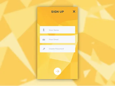 DailyUI#1 - Sign Up mobile signup ui