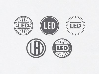 LEDeeeees badge circle icon light logo seal