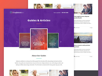 Guides Directory blog carousel landing page site slider website