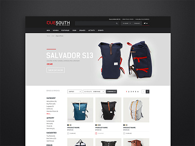 Due South ecommerce ui ux visual design