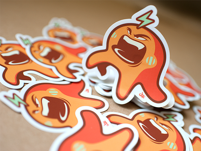 Electro Jelly! characters graphics stickermule stickers vector