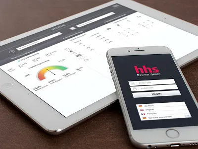 Prototype for a Machine-Control App android app dashboard design ios login ui ux web webdesign